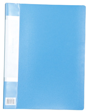 クリアブック（厚手）A4　20ポケット　ブルー