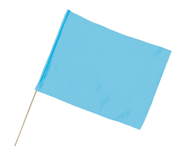 小旗　水色6