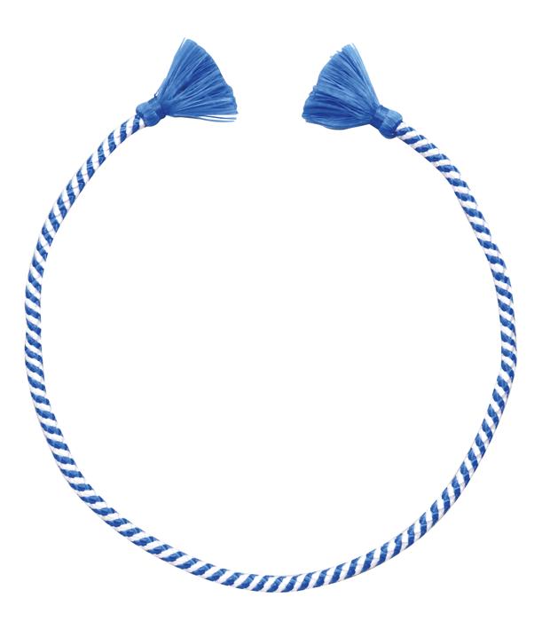 かんたんねじりはちまき　青/白0