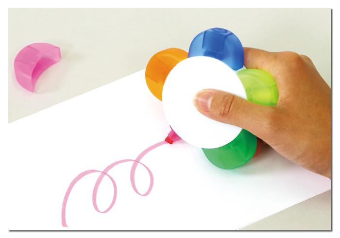 フラワー5色ペン1