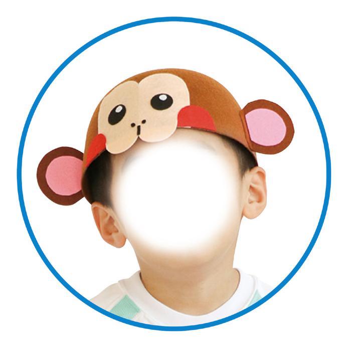 フェルト帽子　茶1