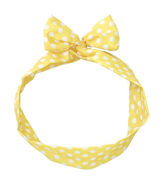 かんたんリボンカチューシャ　イエロー0