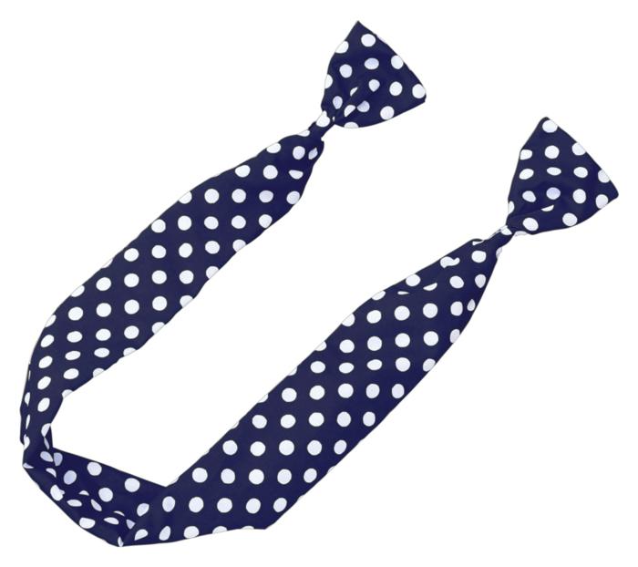 かんたんリボンカチューシャ　ネイビー2