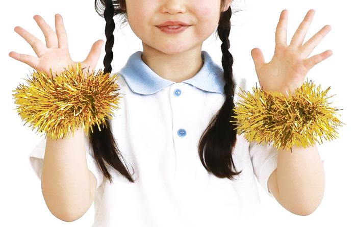 キラキラリストバンド　紫1