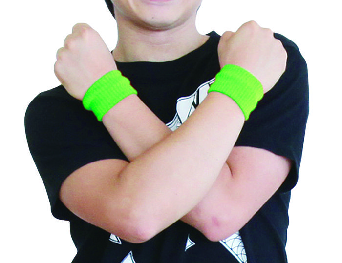 ダンスリストバンド　蛍光グリーン1