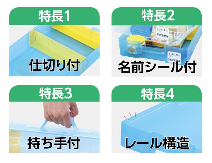 おどうぐばこ　クリアイエロー　A43