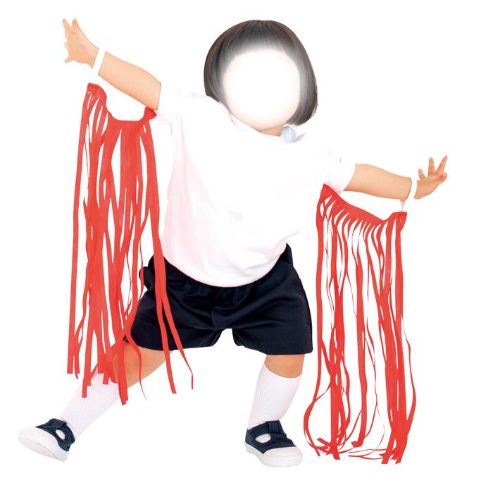 カラフルフリンジ　2個組　黄3