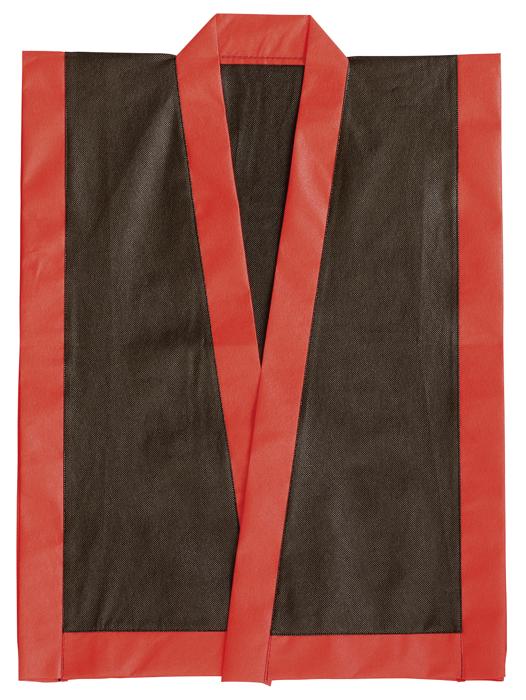 カラー不織布　エイサー打掛　黒　襟赤　S（帯付）0