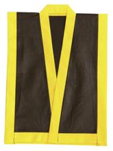 カラー不織布　エイサー打掛　黒　襟黄　S（帯付）