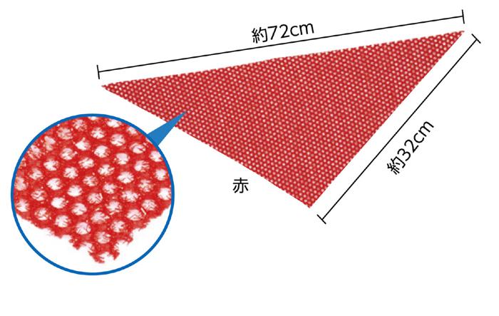 キラキラメッシュスカーフ　赤3