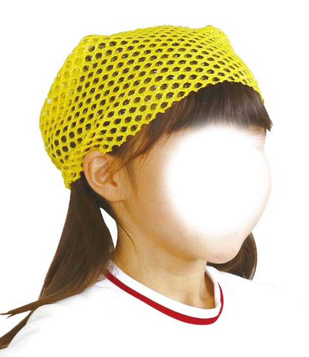 キラキラメッシュスカーフ　黄1