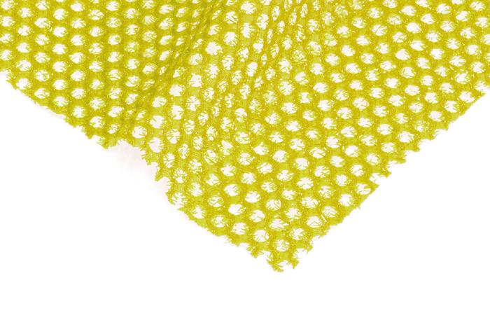 キラキラメッシュスカーフ　黄2