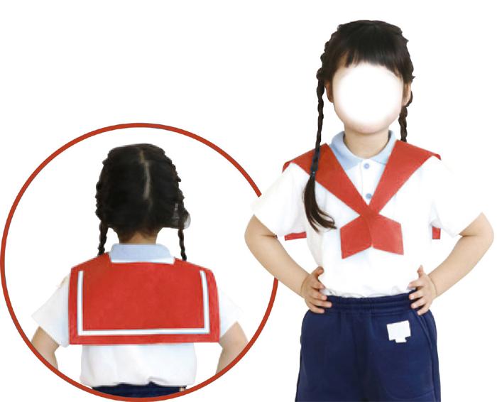 セーラーえり　赤1