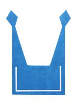 セーラーえり　青