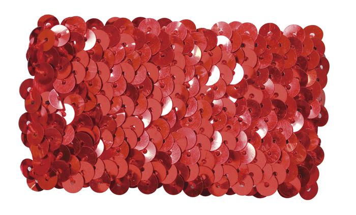 メタリックリストバンド　レッド0