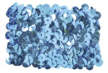 メタリックリストバンド　ブルー