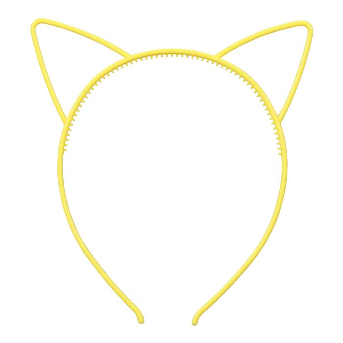 耳付きカチューシャ　イエロー0