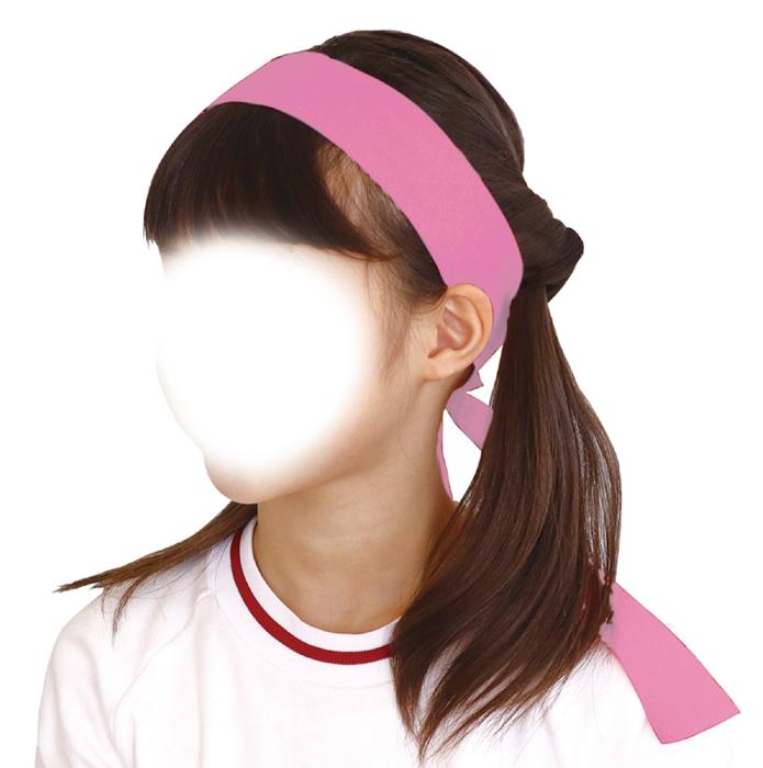 フィットはちまき　桃2