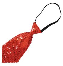キラキラワイドネクタイ　赤