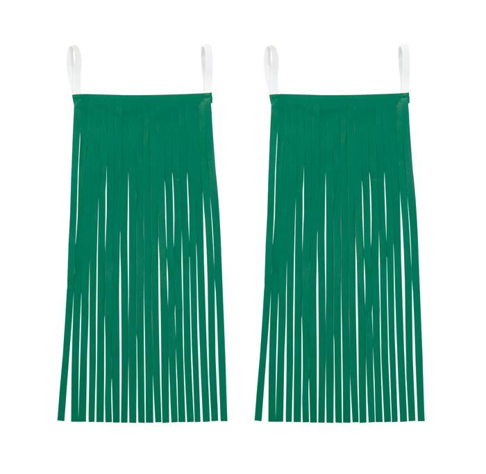 カラフルフリンジ　2個組　緑0