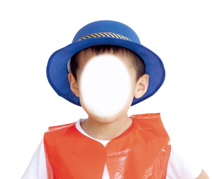 カラフルハット　赤1