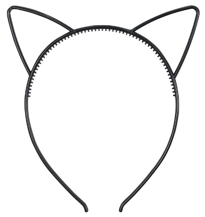 耳付きカチューシャ　ブラック0