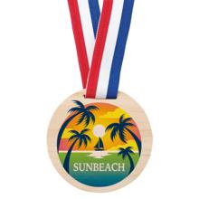 オリジナル木製メダル　リボン付