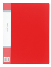 クリアブックA4　縦入れ　40ポケット　レッド