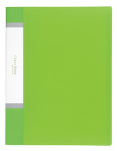 クリアブックA4　横入れ　32ポケット　グリーン