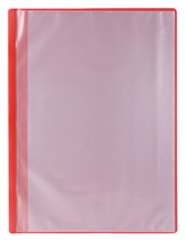 薄型クリアブックA4　横入れ　10ポケット　レッド