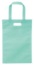 作品バッグ不織布製　A4　名札付　パステルグリーン