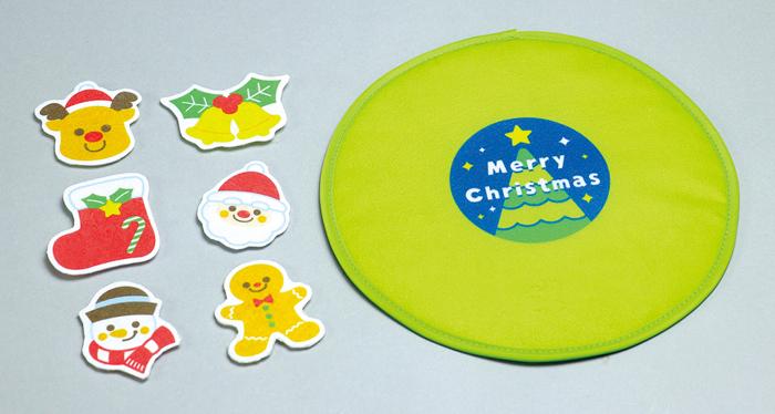 フェルトでくっつくクリスマスリース2