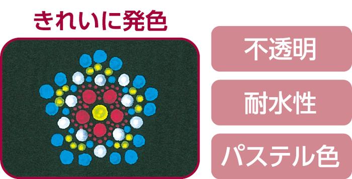 不透明ペン　4色セット6