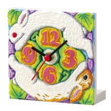 白彫板時計100mm角