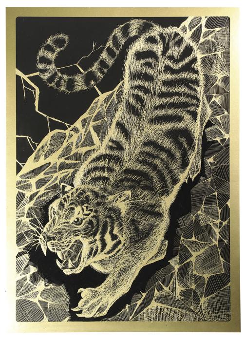 スクラッチボード（紙ベース）　ゴールド0