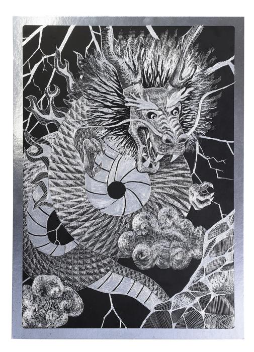 スクラッチボード（紙ベース）　シルバー0