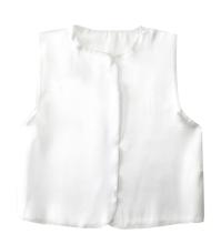 ソフトサテン　ベスト　白　C