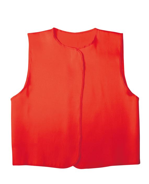 ソフトサテン　ベスト　赤　J0