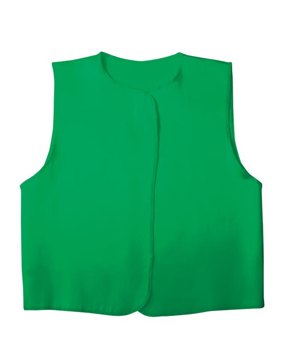 ソフトサテン　ベスト　緑　J0