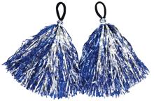 ヒラヒラハンドフリーポンポン　ブルーシルバー