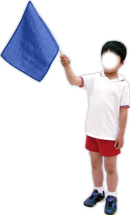 小旗　コバルトブルー7