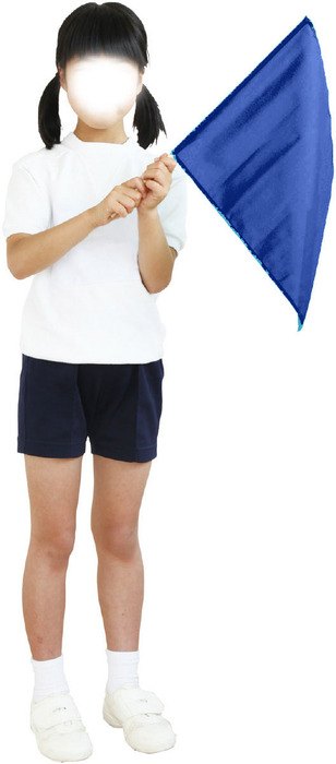 小旗　コバルトブルー9