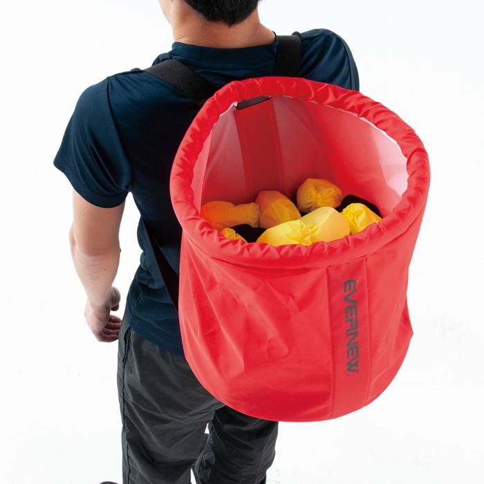 背負い玉入れカゴ　赤1