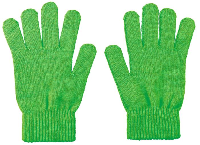 カラーのびのび手袋　大　蛍光グリーン0
