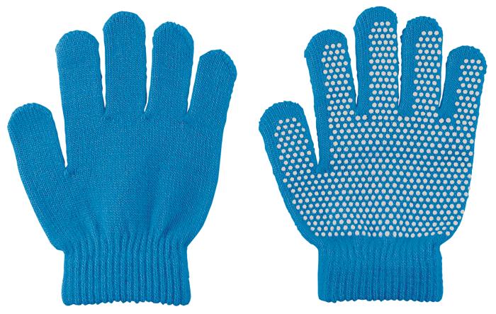カラーのびのび手袋　すべり止め付　青0