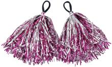 ヒラヒラハンドフリーポンポン　ピンクシルバー