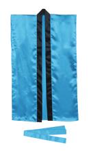 ソフトサテン　ロングハッピ　青　J（ハチマキ付）