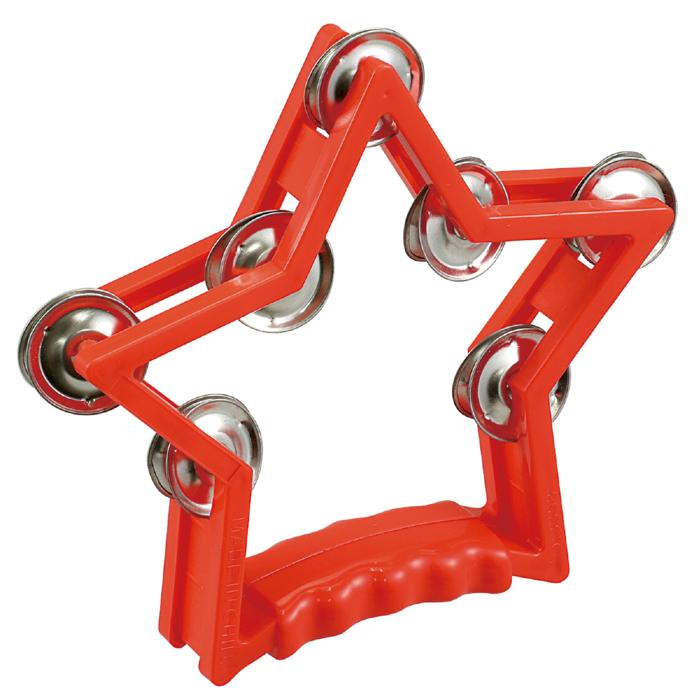 星形タンバリン赤0