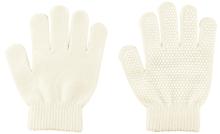 カラーのびのび手袋　すべり止め付　白