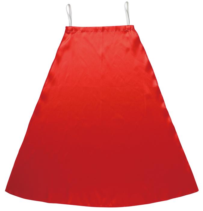 ソフトサテン　マント　赤0